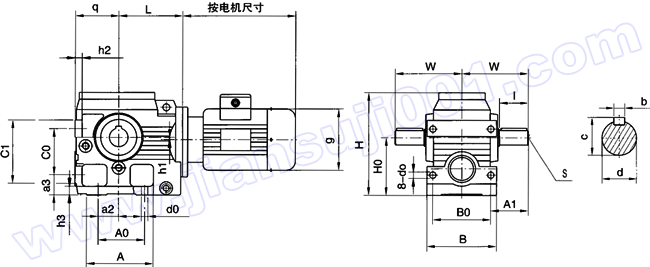 WS系列圓柱蝸桿減速電機